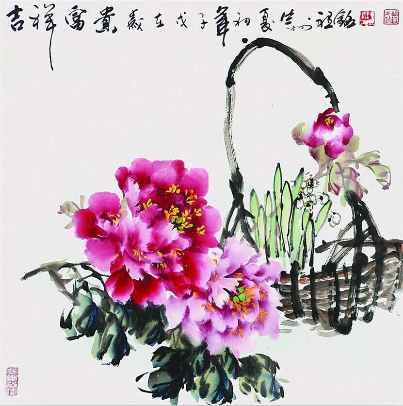 中国西部牡丹王·王祖铭国画作品赏析